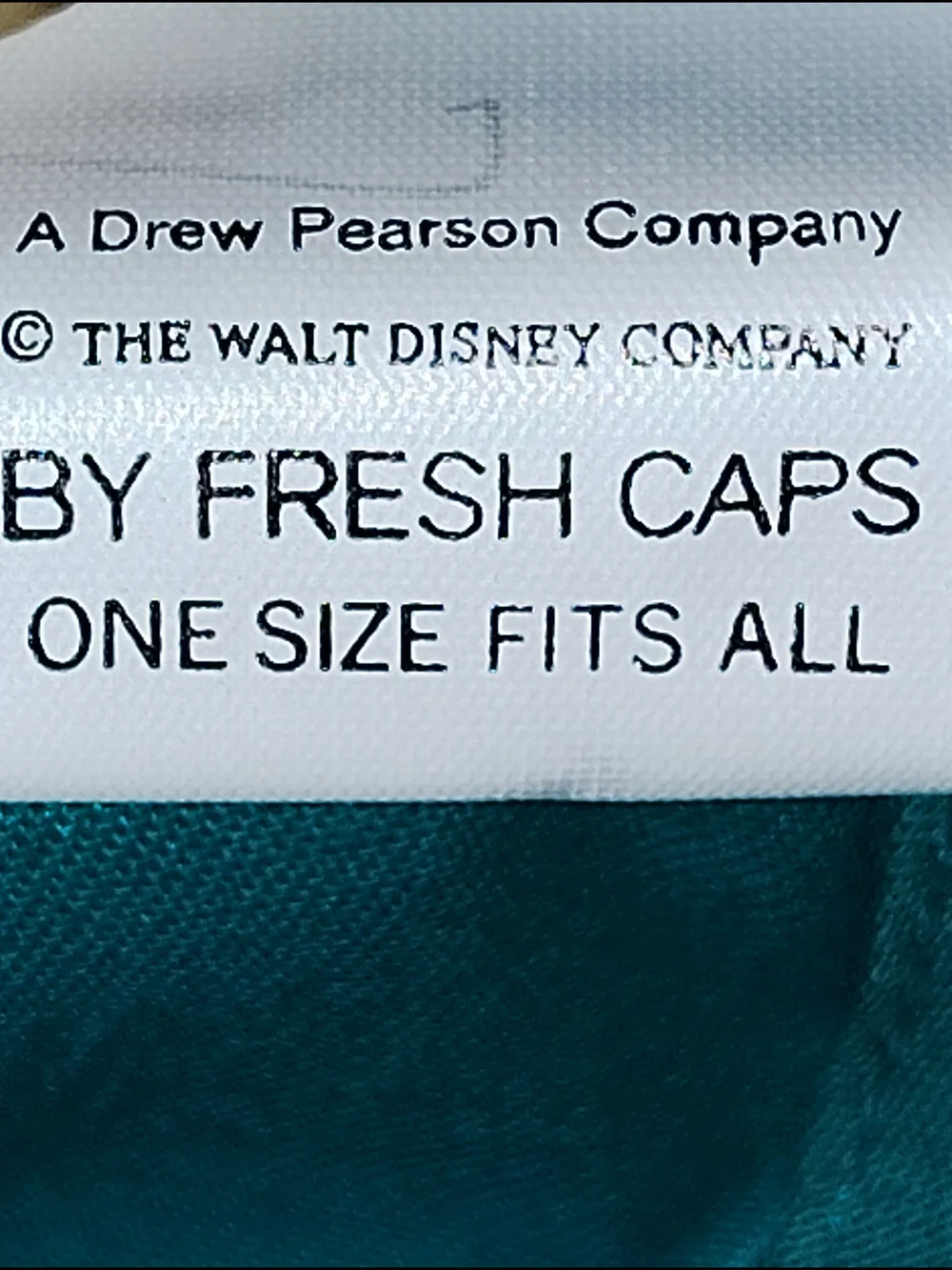 Disney Mickey Embroidered Teal & Black Snapback Cap